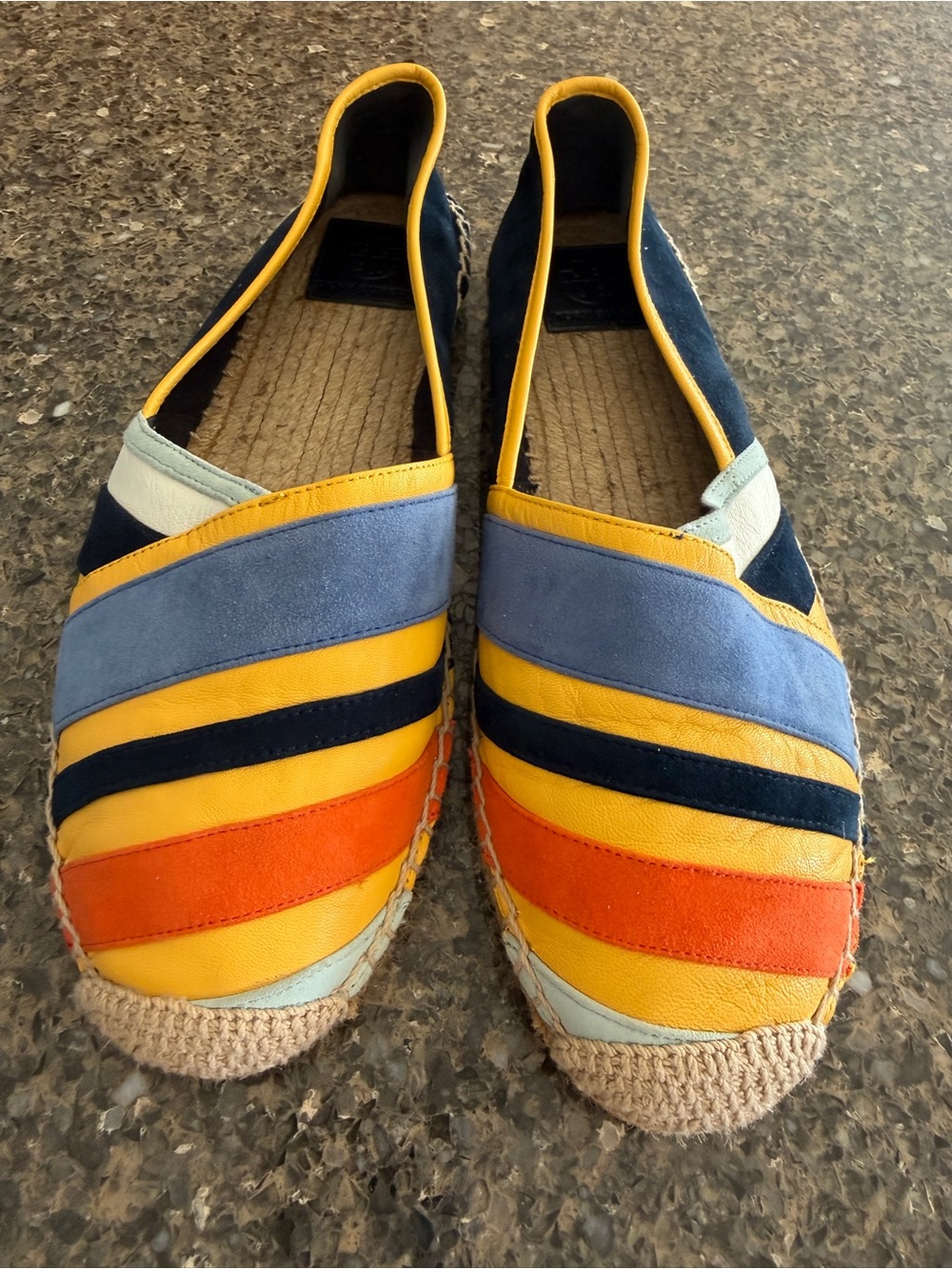 Tory Burch Maisie size 10.5 leather Espadrilles